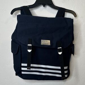 Jean Paul Gaultier Dark Blue Backpack with White Accents
